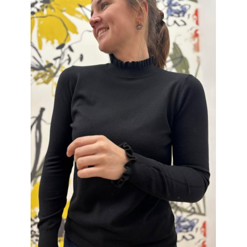 col roule lise noir hiv25