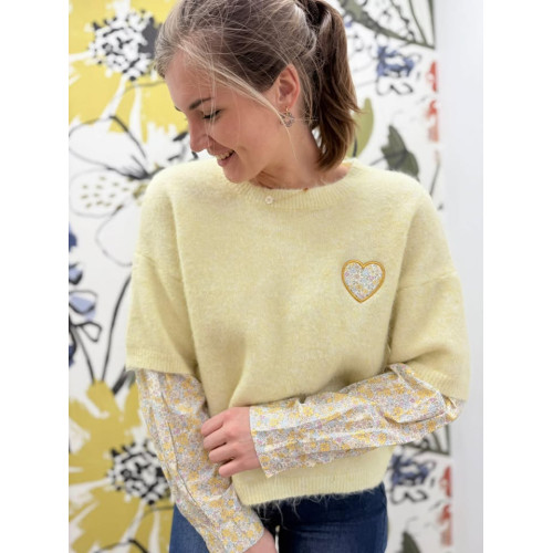pull belinda jaune pr26