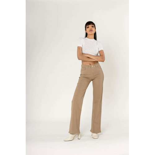 jeans flare taupe 80-65 hiv25