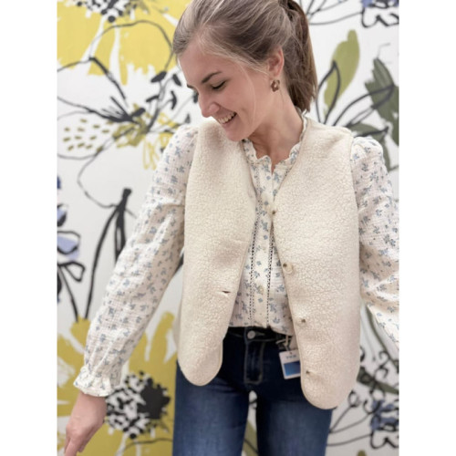 gilet sm bt gaby beige pr26