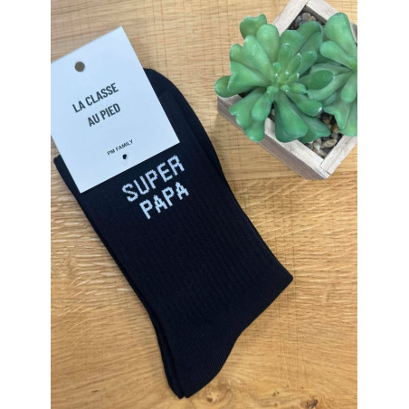 chausettes super papa noir