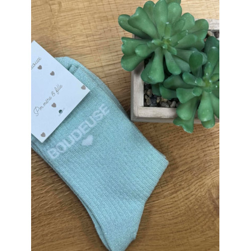 chaussettes boudeuse vert...