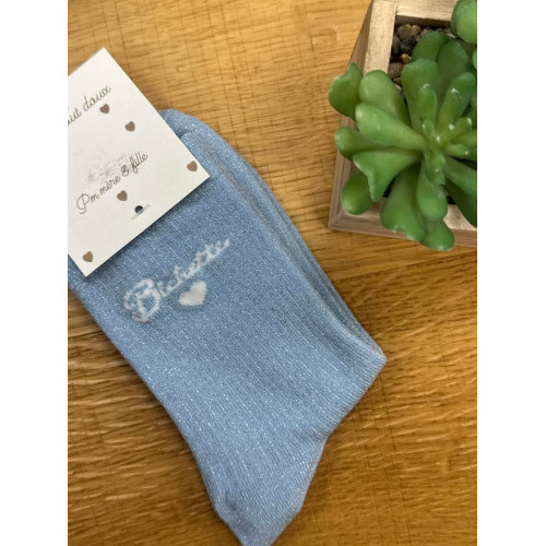 chaussettes bichette bleu