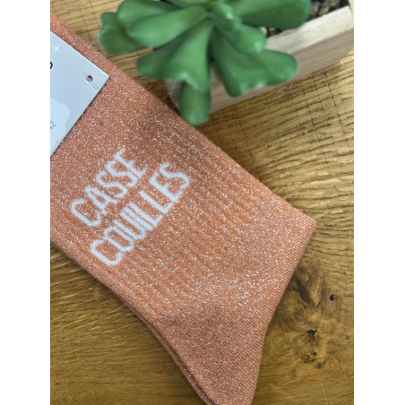 chaussettes casse couille orange