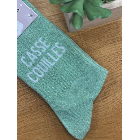 chaussettes casse couille vert