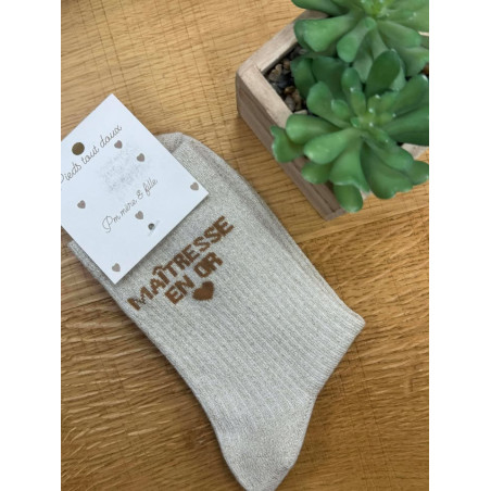 chaussettes maitresse or