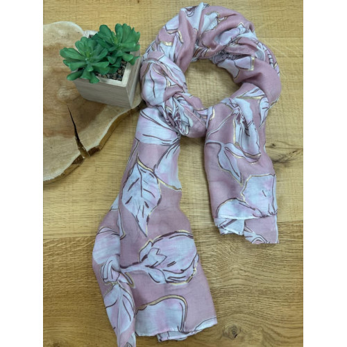 foulard 1 rose pr26