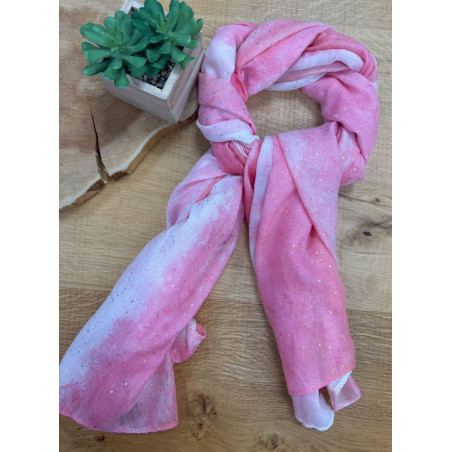 foulard 2 rose pr26