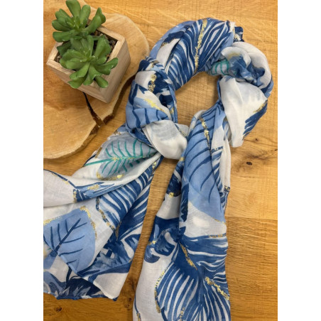 foulard 3 bleu pr26