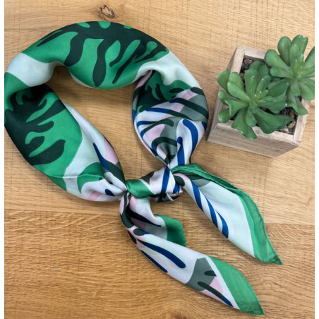 carre de soie 1 vert pr26