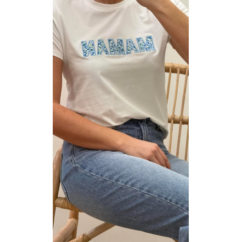 tee shirt maman col rond...