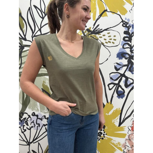 tshirt esmee vert kaki pr26