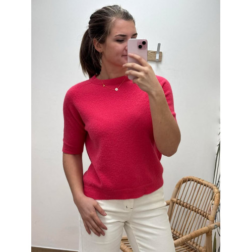 pull mc lilou framboise pr26