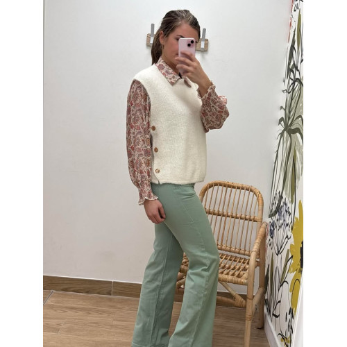 jeans flare bt olive 7...