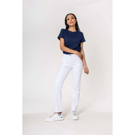 jeans coupe droite blanc 17-10 et26