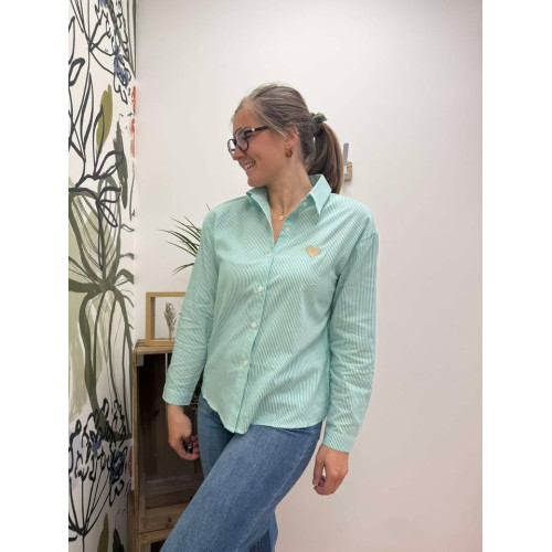 chemisier leon vert pr26