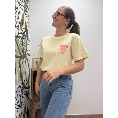 tee shirt riviera jaune pr26