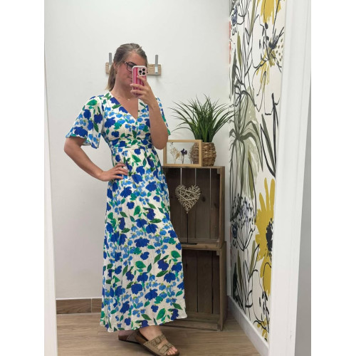 robe longue lina bleu pr26