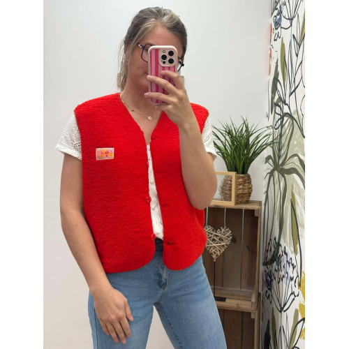 gilet sm fiona rouge pr26