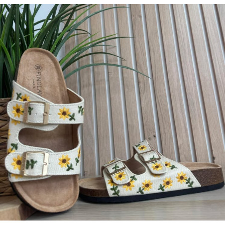 mules tournesol beige et26