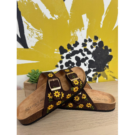 mules tournesol choco et26