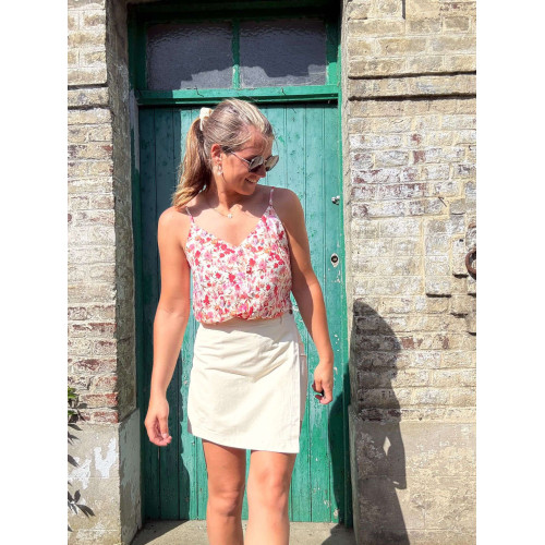 jupe short valerio beige et26