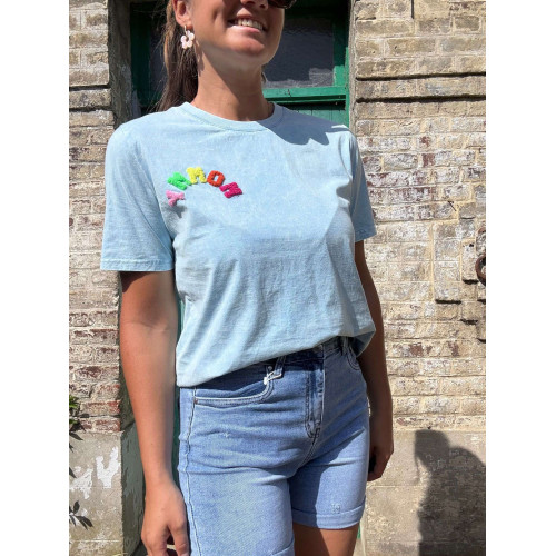 tshirt bt mommy bleu et26