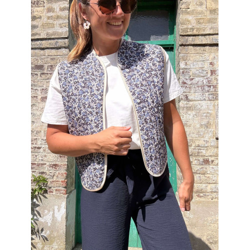 gilet sm laure bleu et26