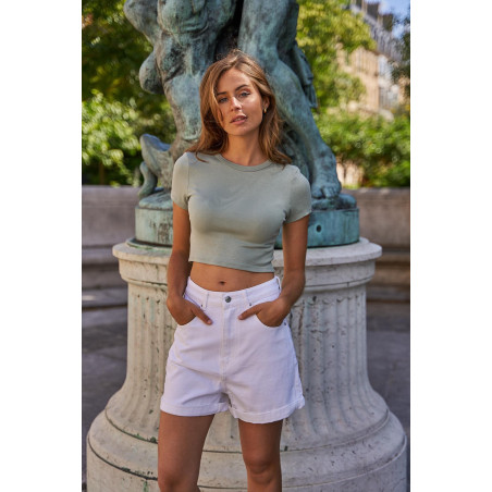 short jeans blanc 035 et26