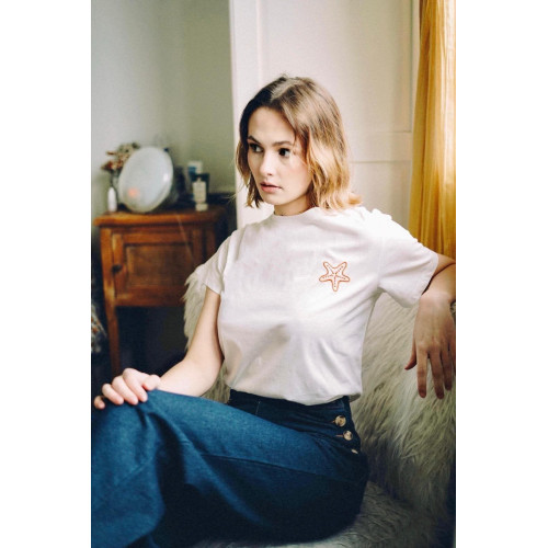 tshirt etoile mer orange et26