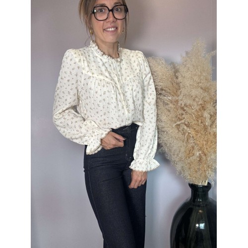 blouse ella camel at26