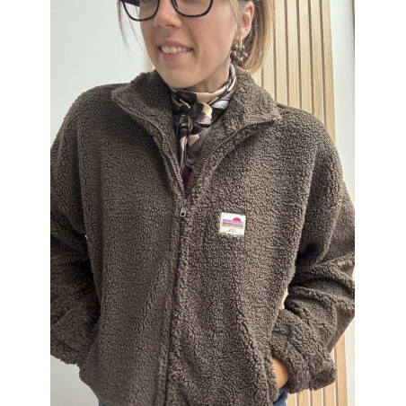 veste zip mathilda choco at26