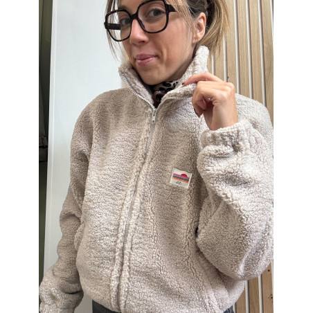 veste zip mathilda taupe at26