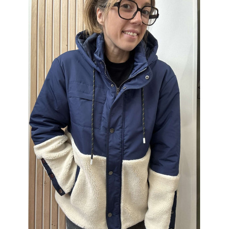 manteau louise bleu marine at26