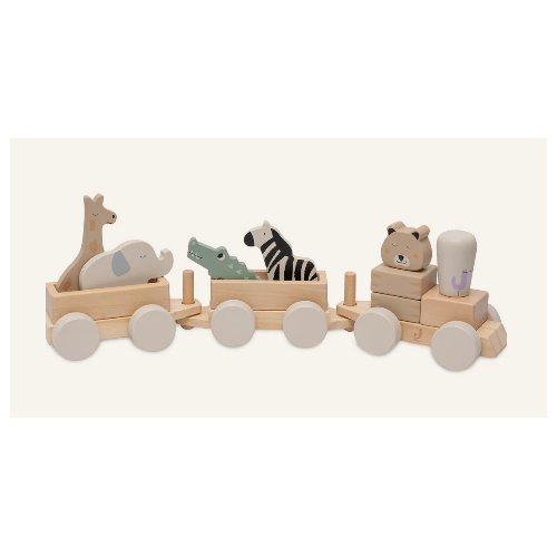 jouet train en bois jungle...